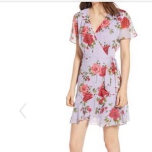 ✨All in Favor Isabella Wrap Dress Lilac